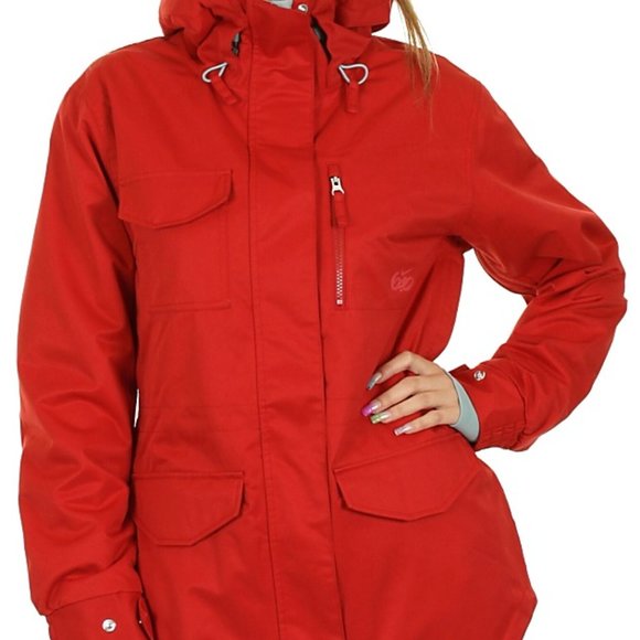 Nike 6.0 Saude red winter jacket / waterproof ski coat (size S) - Picture 9 of 9